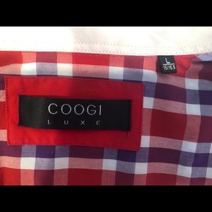 Coogi Luxe Collared Long Sleeve Men’s Shirt- Sz L